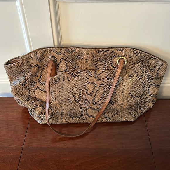 Hobo PATTI bag in color Autumn Python. 100% genuine leather - Picture 1 of 7